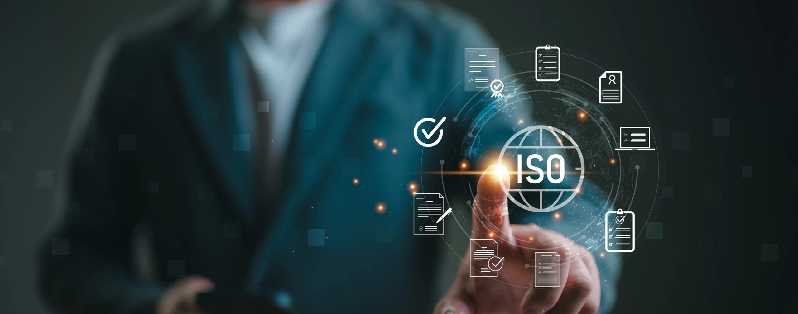 Concetto digitale sulla certificazione ISO